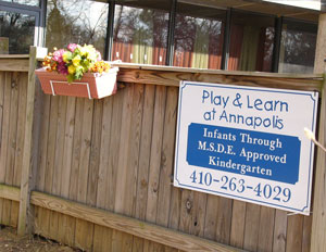 Play & Learn at Annapolis Sign