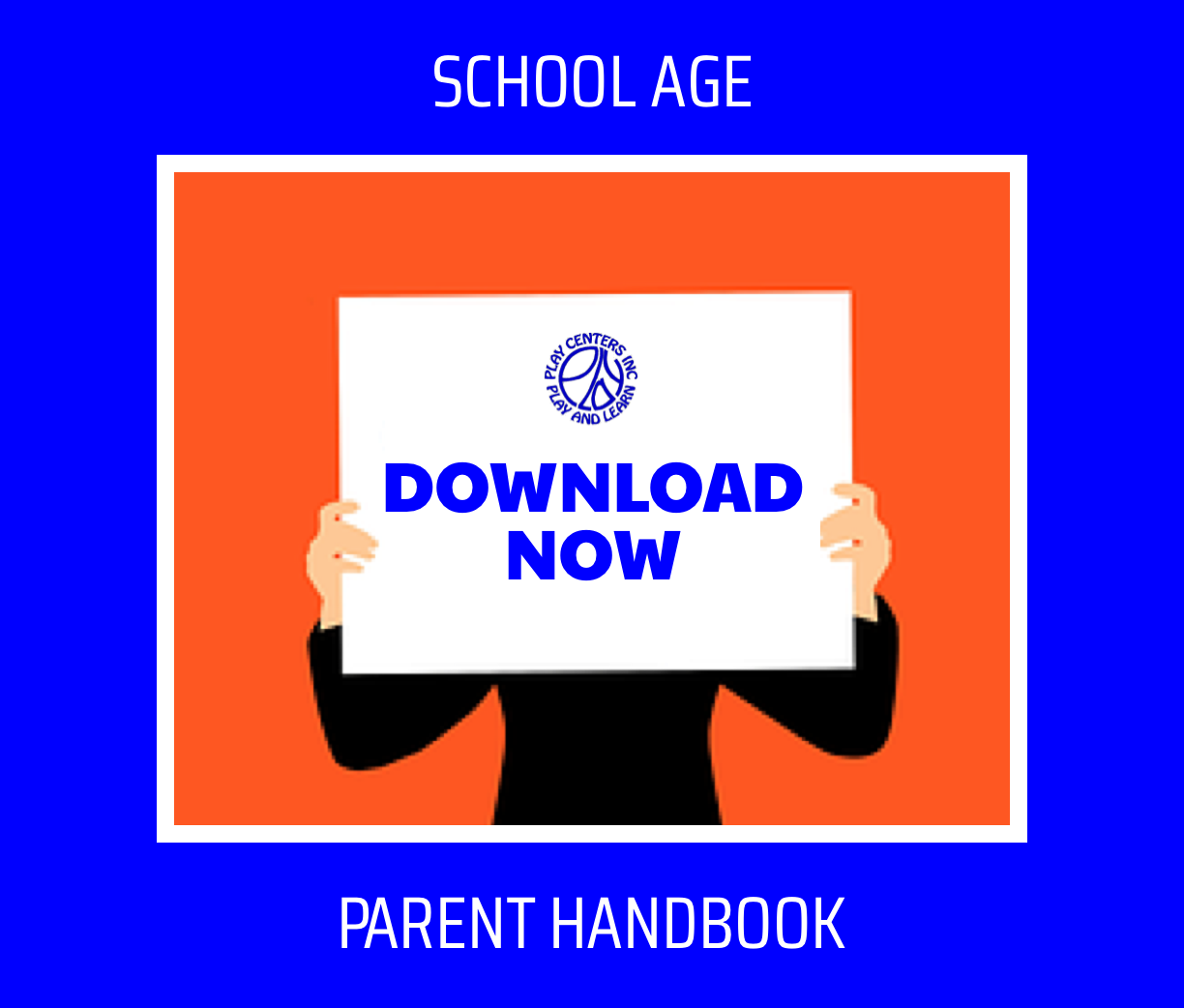 School Age Parent Handbook "Download now" ad.