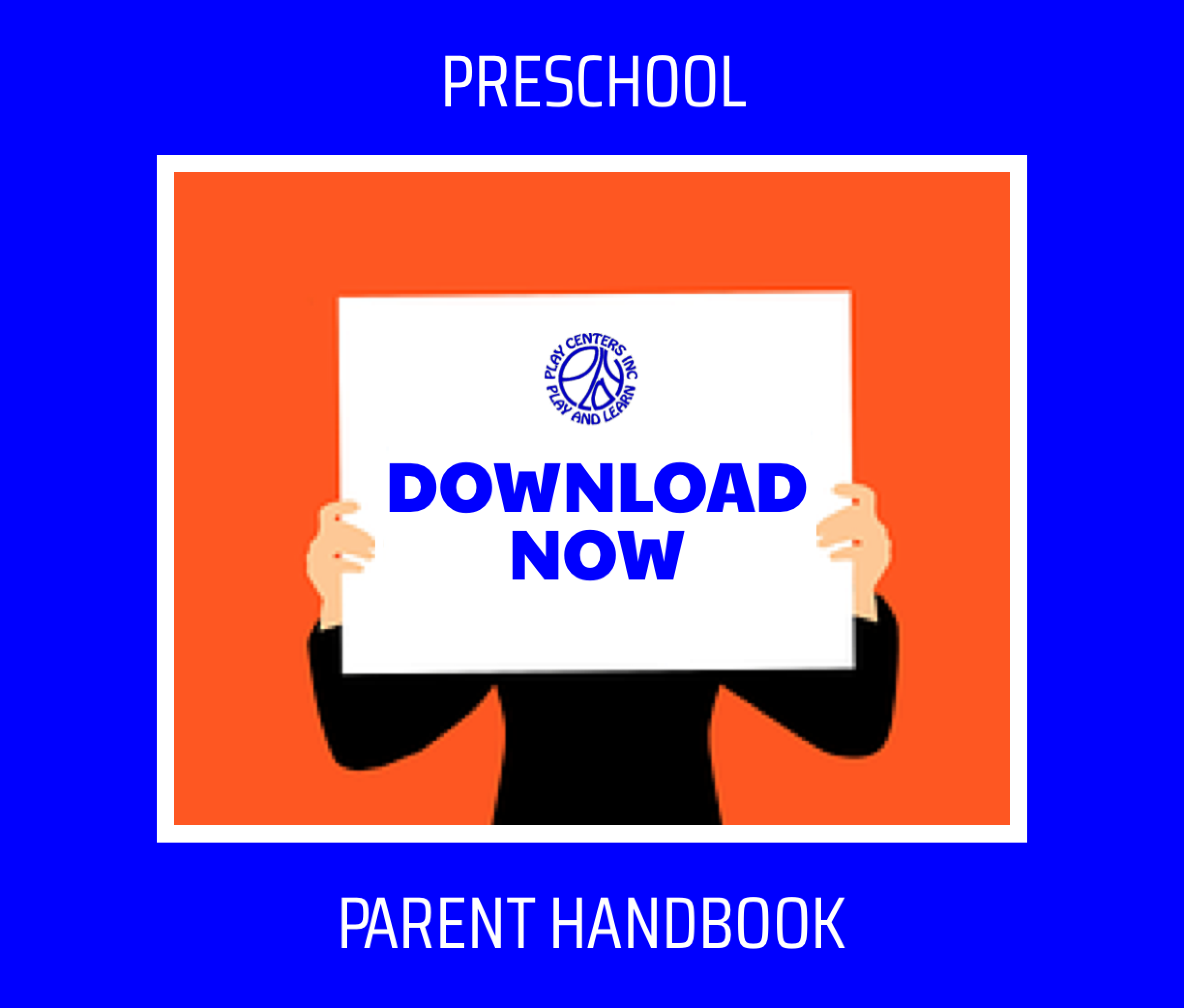 Preschool Handbook "Download now" ad.